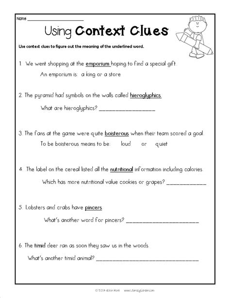 tpt context clues|tpt context clues worksheet.